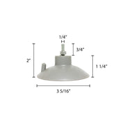 Thunder Group French fry cutter suction cup feet, PVC, set of 4, comes in set view 2