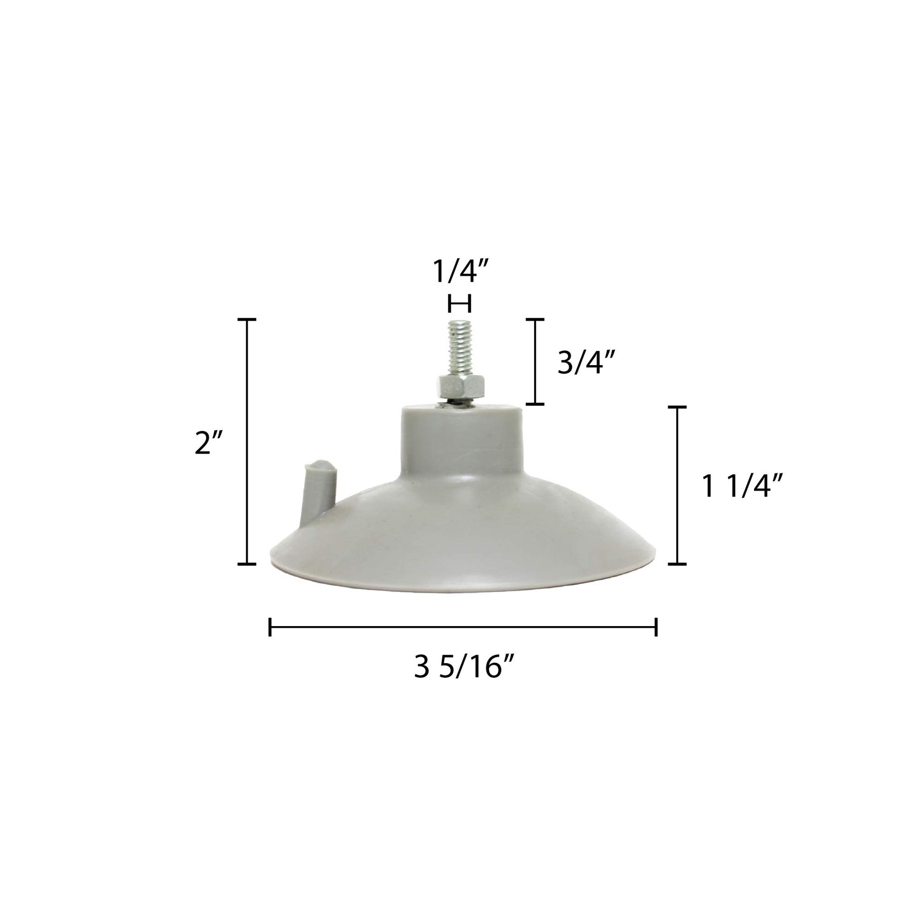 Thunder Group French fry cutter suction cup feet, PVC, set of 4, comes in set view 2