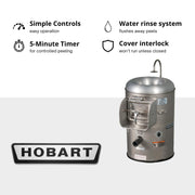 Hobart 6115-1 Portable Potato Peeler view 5