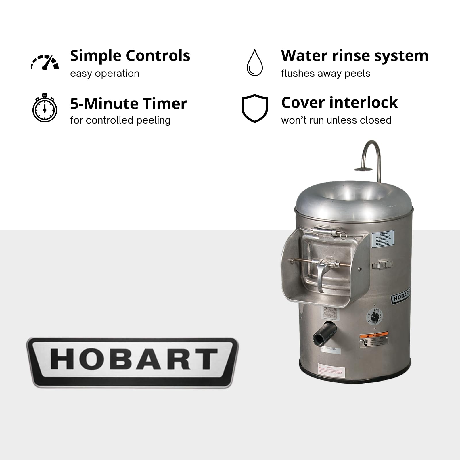 Hobart 6115-1 Portable Potato Peeler view 5