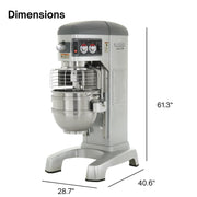 Hobart HL662-1STD 200-240/50/60/3/1 Mixer; with bowl view 2