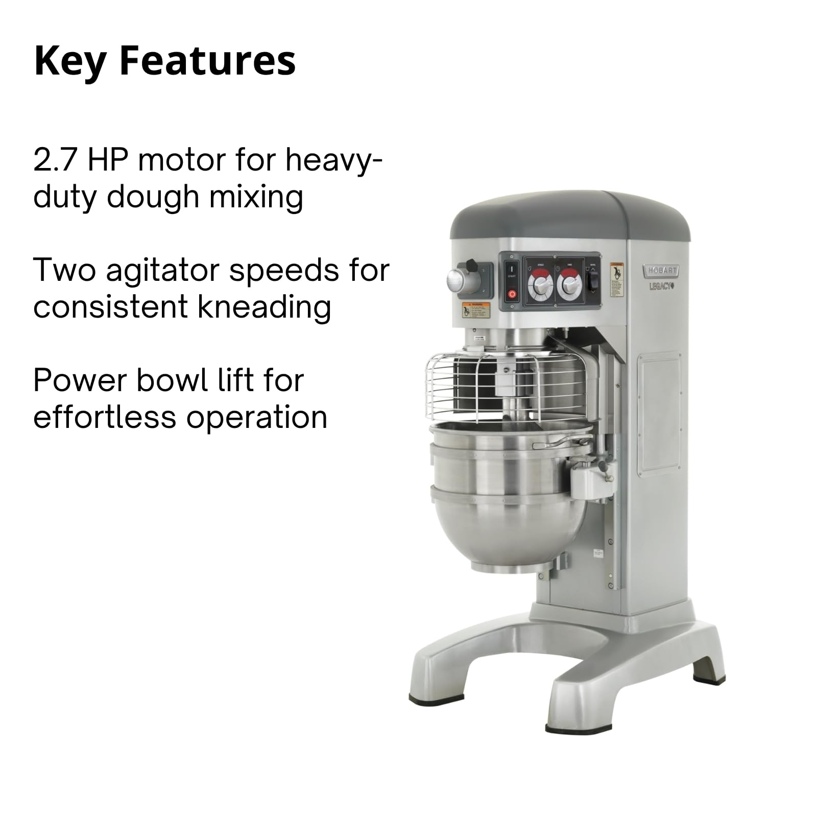 Hobart HL662-1STD 200-240/50/60/3/1 Mixer; with bowl view 3