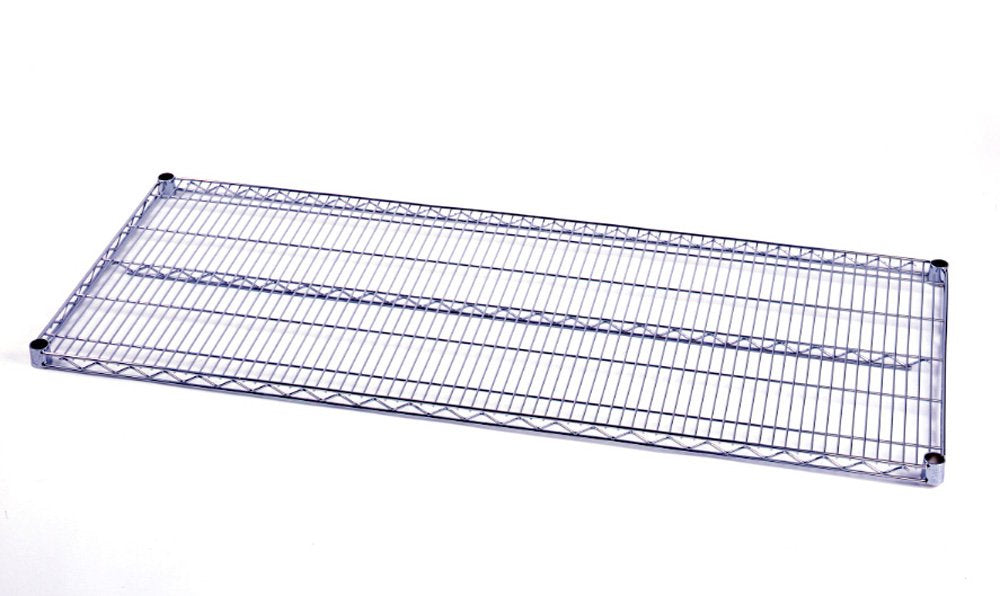 8 ea Metro chrome wire shelves 18”x48”L
