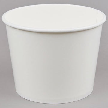 Tabletop king 5 lb. White Disposable Paper Ice Bucket - 150/Case