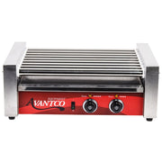 RG1824 Hot Dog Roller Grill - 9 Rollers - 24 Hot Dog Capacity (120V) by TableTop king