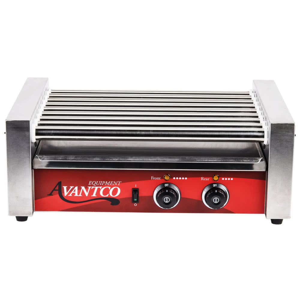 RG1824 Hot Dog Roller Grill - 9 Rollers - 24 Hot Dog Capacity (120V) by TableTop king