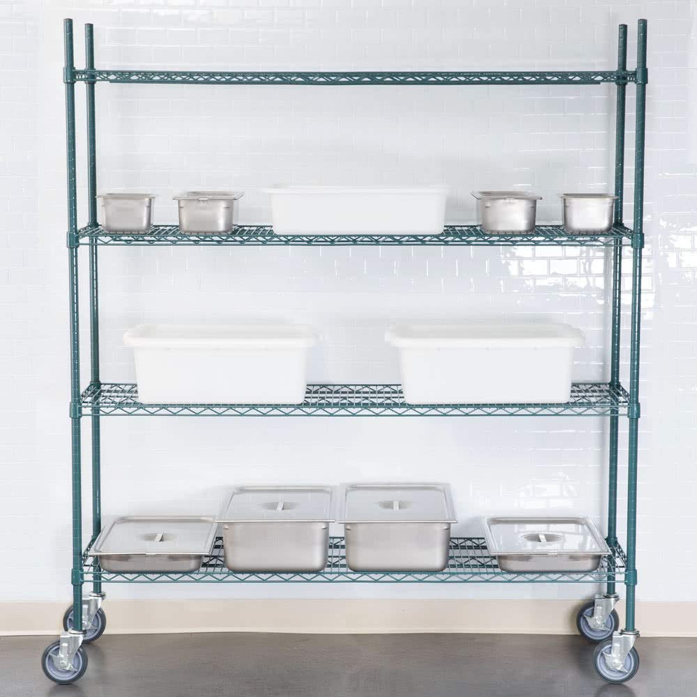 Commercial Epoxy Wire Shelving 24 x 48 - NSF (2 Shelves) view 4