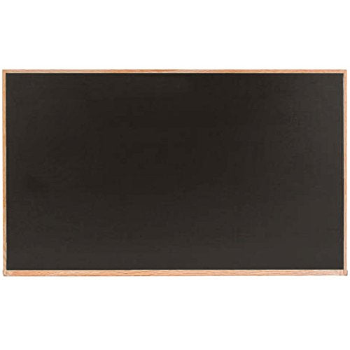 TableTop King OC4872B 48" x 72" Black Solid Oak Wood Frame Slate Composition Chalkboard