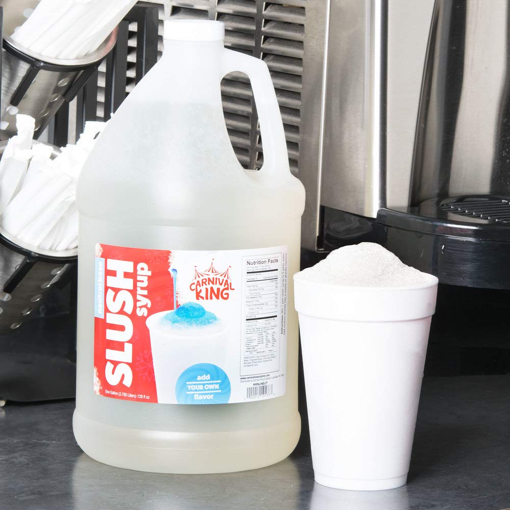 Slushy Mix Concentrate 1 Gallon – 5:1 Frozen Drink Syrup for Slushie, Granita & Snow Cone Machines – High Yield (48 Servings) – Gluten Free – Commercial Beverage Mix – Made in USA (4/Case, Neutral) view 2