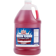 Snow Cone Syrup, Flavored Syrup for Snow Cones and Shaved Ice (Cherry, 4/Case)