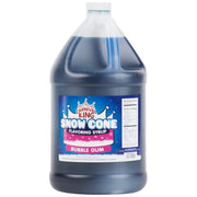 Snow Cone Syrup, Flavored Syrup for Snow Cones and Shaved Ice (Bubble Gum, 4/Case)