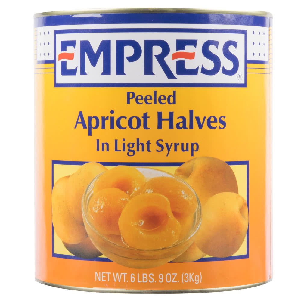TableTop King #10 Can Peeled Apricot Halves in Light Syrup - 6/Case view 2