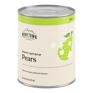 TableTop King #10 Can Diced Pears in Light Syrup - 6/Case