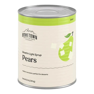 TableTop King #10 Can Diced Pears in Light Syrup - 6/Case
