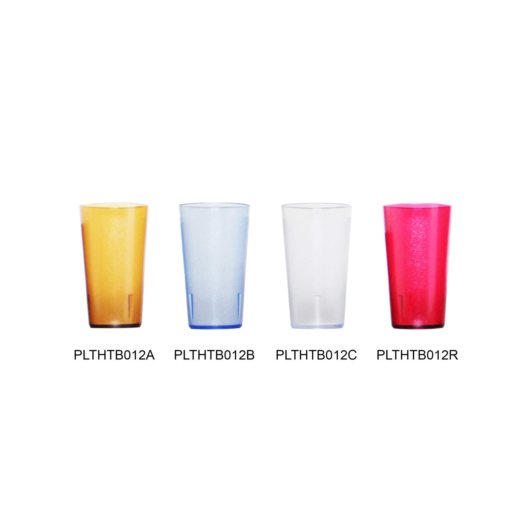 Thunder Group PLTHTB012B Tumbler, 12 oz., Textured Exterior, Scratch and Impact Resistant, Stackable, Dishwasher Safe, Plastic, Blue, Pack of 12 view 4