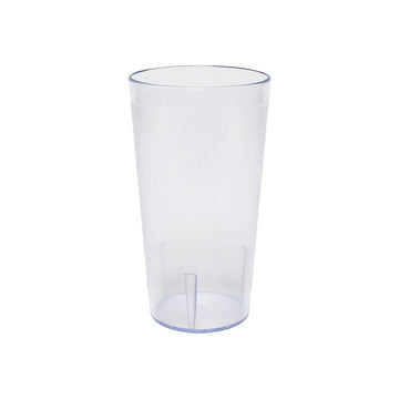 Thunder Group PLTHTB012C Tumbler, 12 oz., Textured Exterior, Scratch and Impact Resistant, Stackable, Dishwasher Safe, Plastic, Clear, Pack of 12