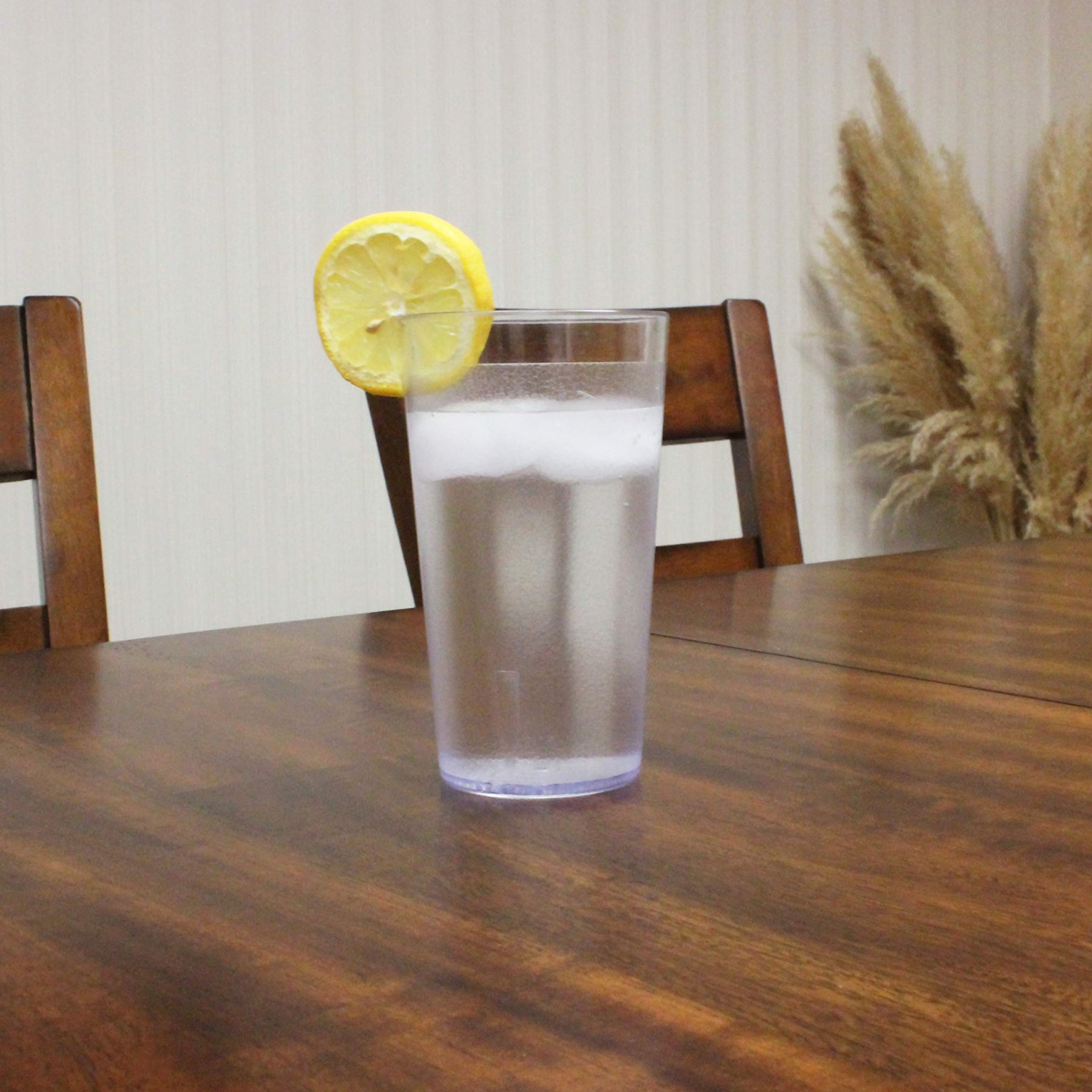Thunder Group PLTHTB012C Tumbler, 12 oz., Textured Exterior, Scratch and Impact Resistant, Stackable, Dishwasher Safe, Plastic, Clear, Pack of 12 view 4