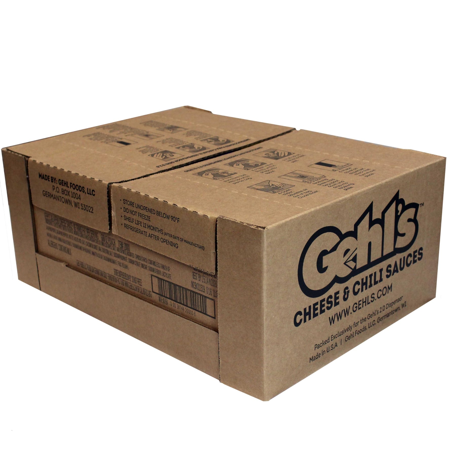 Gehl's Jalapeno Nacho Cheese Sauce Refill Pouches, 60 Oz Bag (Pack of 6) | Bulk Liquid Cheese Sauce for Dispensers, Concession Stands, and Nachos | Gluten Free, 360 Fl Oz Total view 5