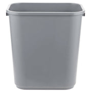 TableTop King 28 Qt. / 7 Gallon Gray Rectangular Wastebasket