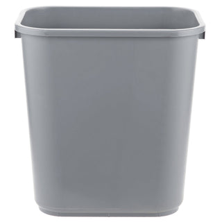 TableTop King 28 Qt. / 7 Gallon Gray Rectangular Wastebasket