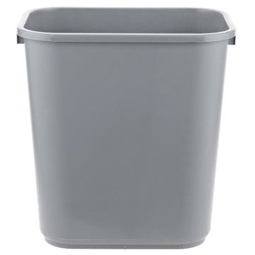 TableTop King 28 Qt. / 7 Gallon Gray Rectangular Wastebasket