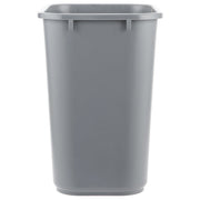 TableTop King 28 Qt. / 7 Gallon Gray Rectangular Wastebasket view 2