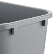 TableTop King 28 Qt. / 7 Gallon Gray Rectangular Wastebasket view 3