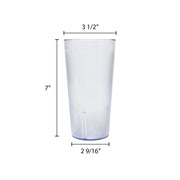 Thunder Group 24 oz tumbler, clear, comes in dozen view 2