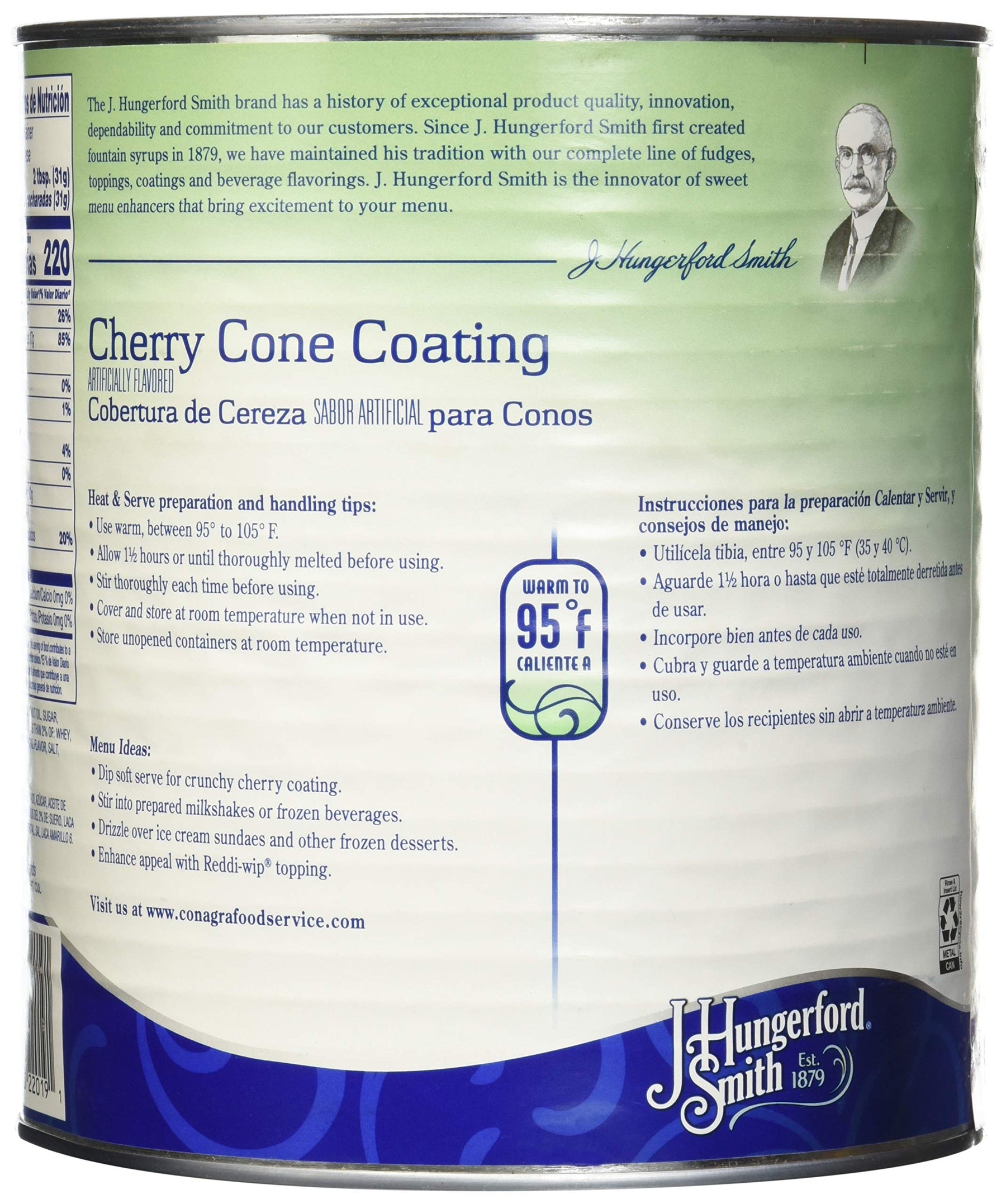 J Hungerford Smith Cherry Cone Coating, 108 oz Can, 3 Pack view 2