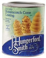 J Hungerford Smith Butterscotch Cone Coating, 110 Oz Can, 3 Pack