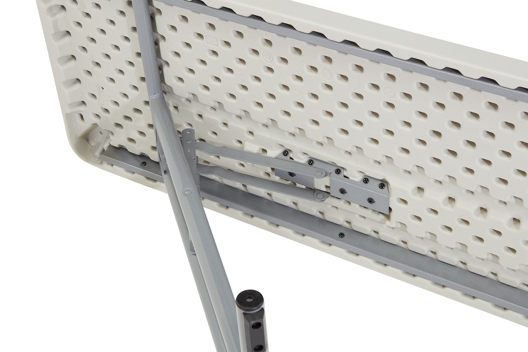 (2 Pack) National Public Seating 18" x 72" Heavy Duty Seminar Folding Table, Speckled Grey view 3