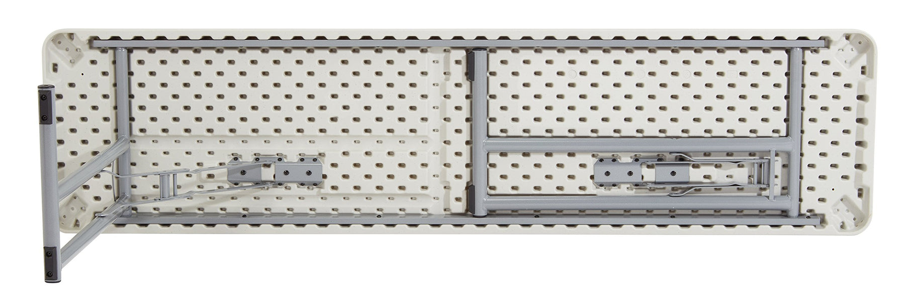 (2 Pack) National Public Seating 18" x 72" Heavy Duty Seminar Folding Table, Speckled Grey view 4