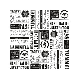 G.E.T. P-GT-1212-W 12" x 12" White Food Word Text Grease-Resistant Food-Safe Wrap Paper, Deli Wrap, Clipper Mill (1000 Pieces)