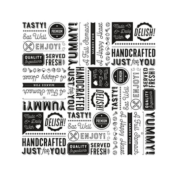 G.E.T. P-GT-1212-W 12" x 12" White Food Word Text Grease-Resistant Food-Safe Wrap Paper, Deli Wrap, Clipper Mill (1000 Pieces)