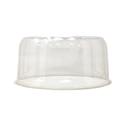 Pactiv Rose Pattern Cake Container & Lid Combo, 13" Diameter x 5.75" Height, Black Base/Clear Lid | 45/Case view 2