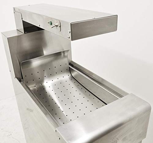 Omcan FRY and CHIP DUMP STATION WITH HEATING LAMP view 4