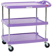 Metro MY2030-34AP 3-Level Polymer Utility Cart w/ 400-lb Capacity, Marine Ledges