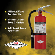 Amerex B500 ABC Dry Chemical Fire Extinguisher 2A-10 BC Rated, 5 lb. view 3