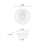Thunder Group Nustone white melamine dinnerware collection 4.75 inch - 4 oz fruit bowl, comes in dozen view 2