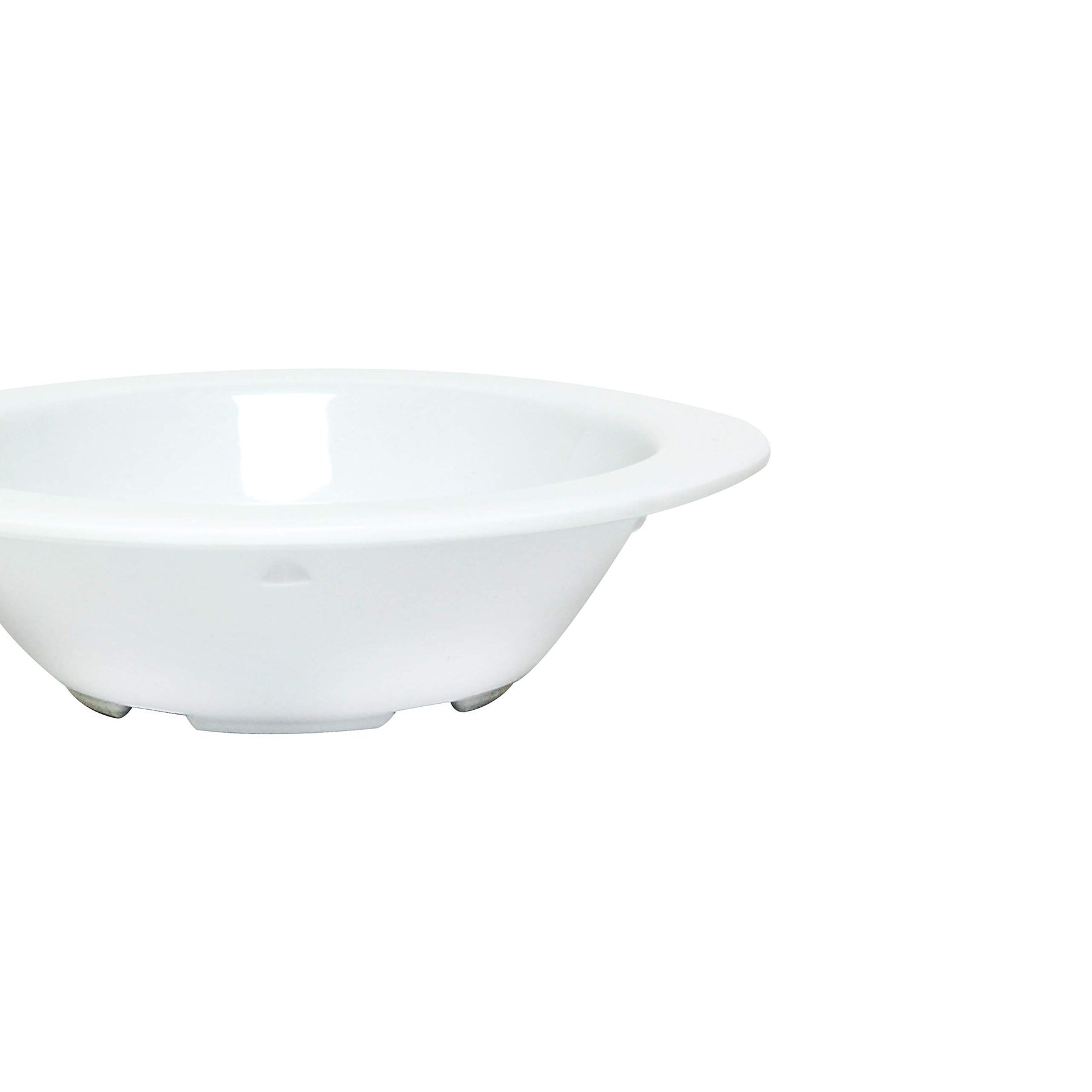 Thunder Group Nustone white melamine dinnerware collection 4.75 inch - 4 oz fruit bowl, comes in dozen view 3