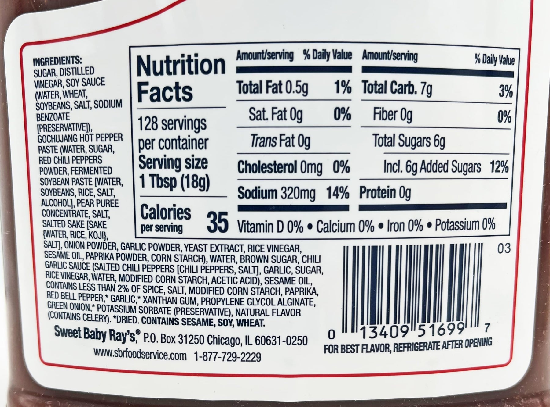 Sweet Baby Ray's Korean BBQ & Wing Sauce, 64oz view 4