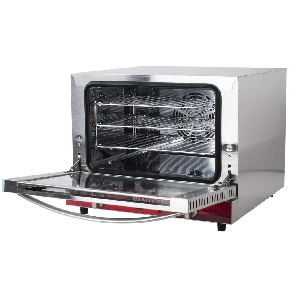 Avantco CO-14 Quarter Size Commercial Countertop Convection Oven Counter Top, 0.8 Cu. Ft. - 120V, 1440W