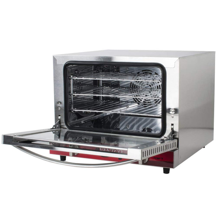 Avantco CO-14 Quarter Size Commercial Countertop Convection Oven Counter Top, 0.8 Cu. Ft. - 120V, 1440W