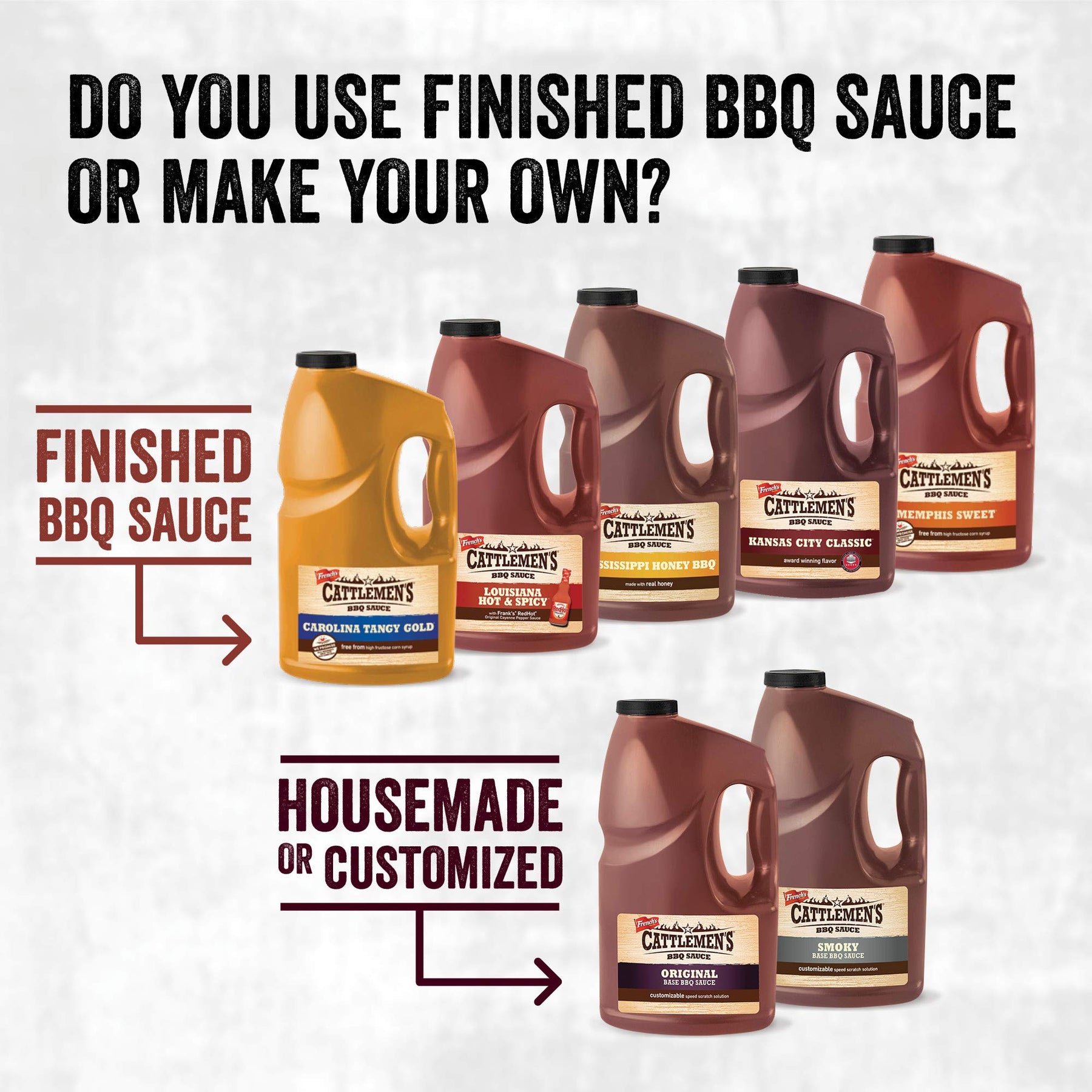Cattlemen's Smoky Base BBQ Sauce, 5 gal - One 5 Gallon Jug of Customizable Smoky Barbecue Sauce Base for Chefs, Ideal for Ribs, Briskets, Wings and More view 2