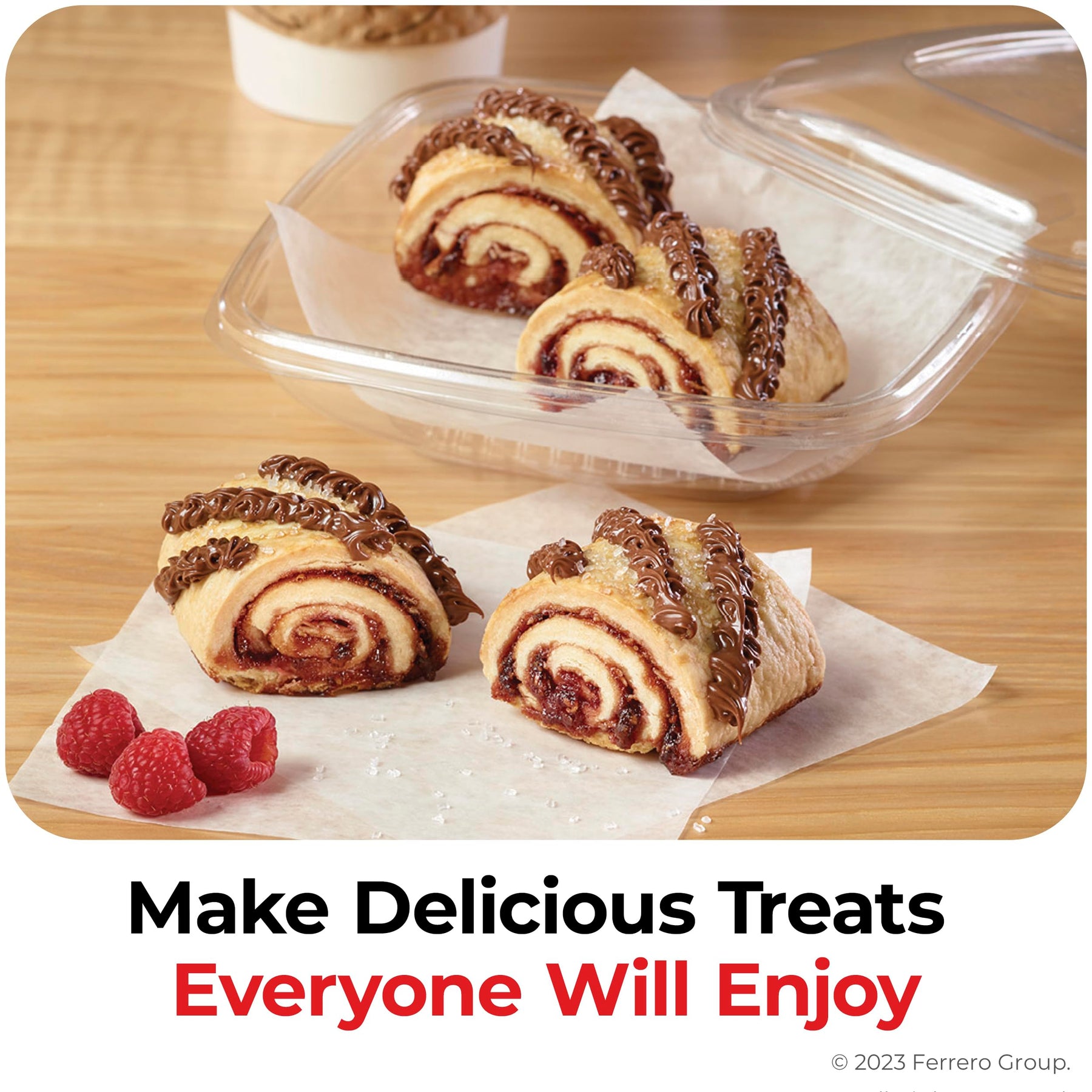 Nutella Hazelnut Spread Piping Bags, 6 Bags, Baking Supplies, Great For Restaurants And Bakeries, 211.2 Oz Total view 3