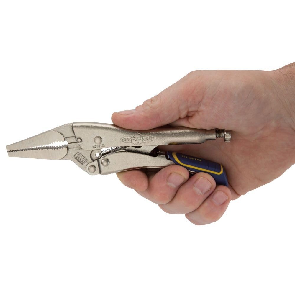IRWIN VISE-GRIP Locking Pliers, Fast Release, Long Nose with Wire Cutter, 6-Inch (IRHT82583) view 4