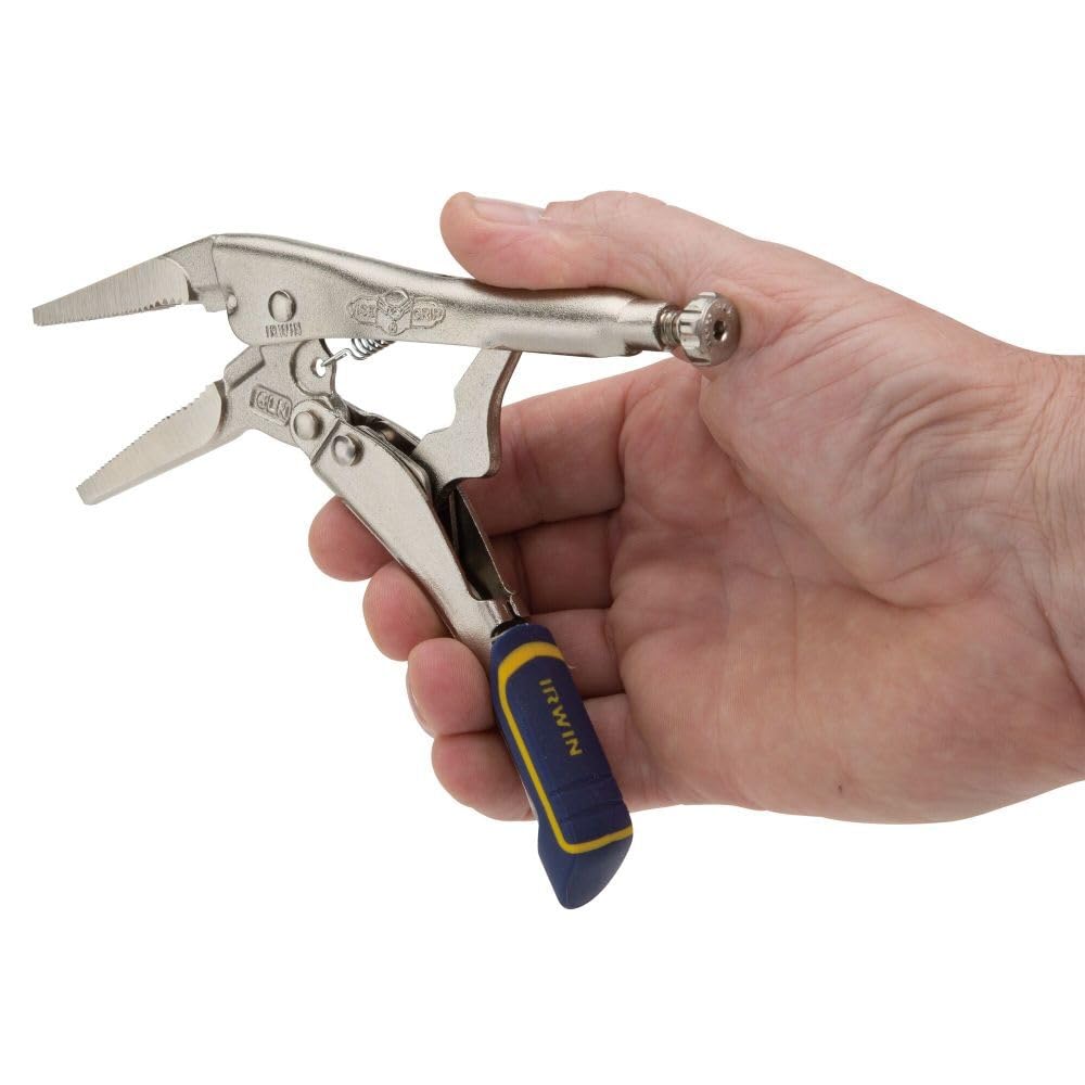 IRWIN VISE-GRIP Locking Pliers, Fast Release, Long Nose with Wire Cutter, 6-Inch (IRHT82583) view 5