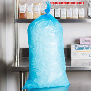 TableTop King 20 lb. Blue Heavy Duty Plastic Ice Bag - 500/Case view 3