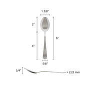Thunder Group Flatware-Dakota 18/0 satin heavy weight stainless steel tea spoon, comes in dozen view 2