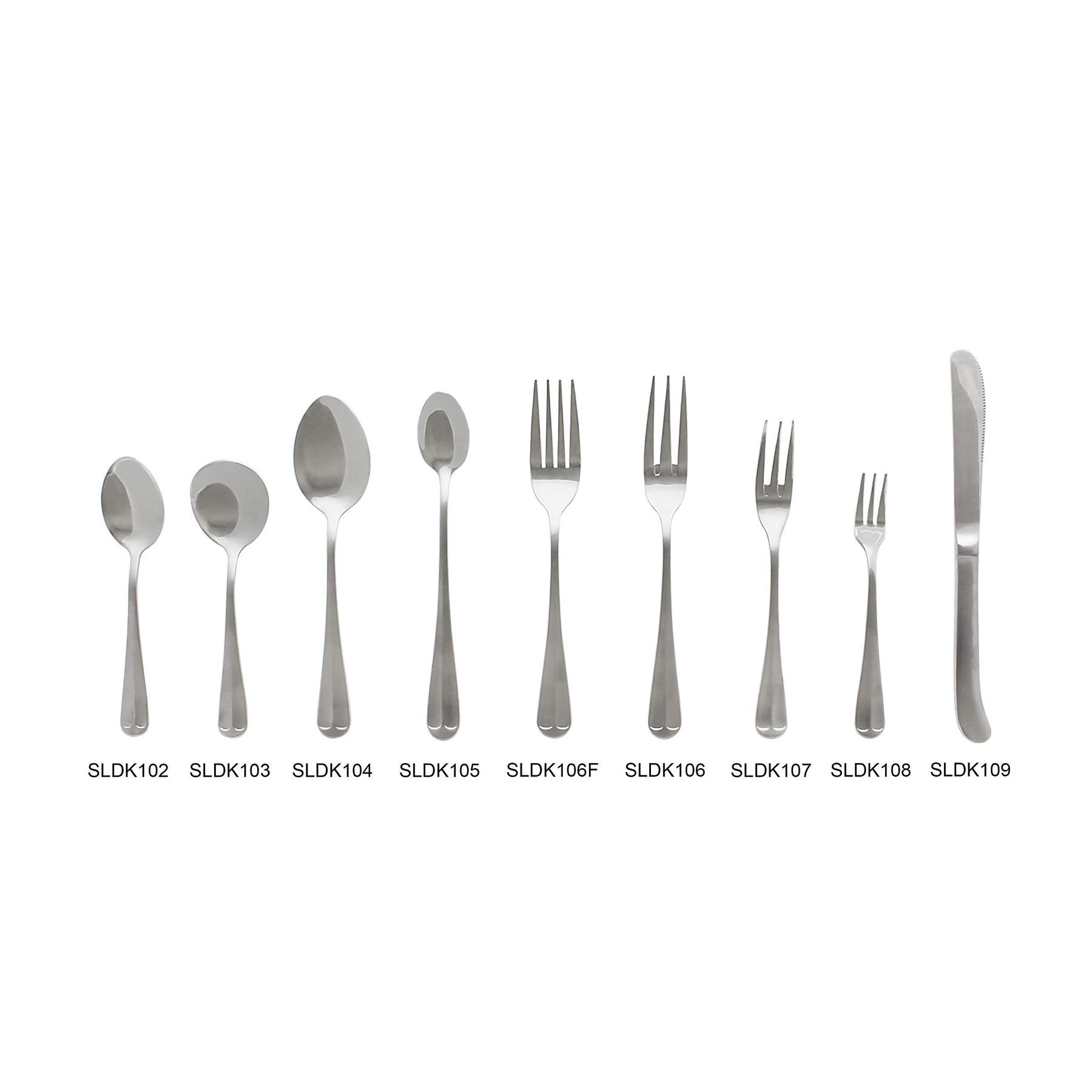 Thunder Group Flatware-Dakota 18/0 satin heavy weight stainless steel tea spoon, comes in dozen view 5